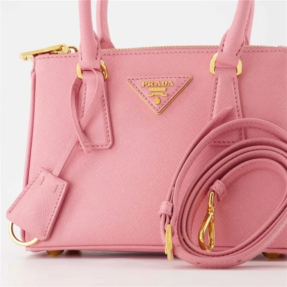 MSRP$4000 LIKE NEW Rare! Authenticated Prada GALLERIA Pink Mini/Small/MACRO Bag - Picture 10 of 16